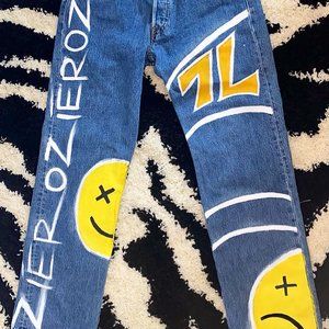Hand-painted Levi Jeans